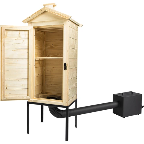 Conjunto ahumador de madera 100cm con fogón - 3