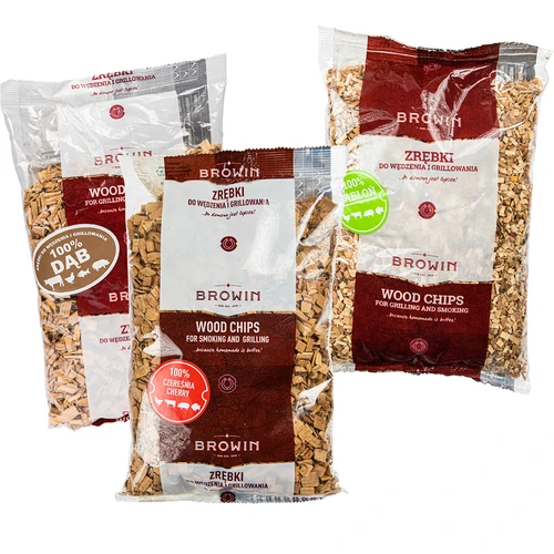 Conjunto de astillas cereza, manzano y roble  - 1 
