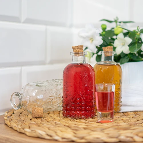 Conjunto de botellitas con corchos, 240ml - 4uds. - 8