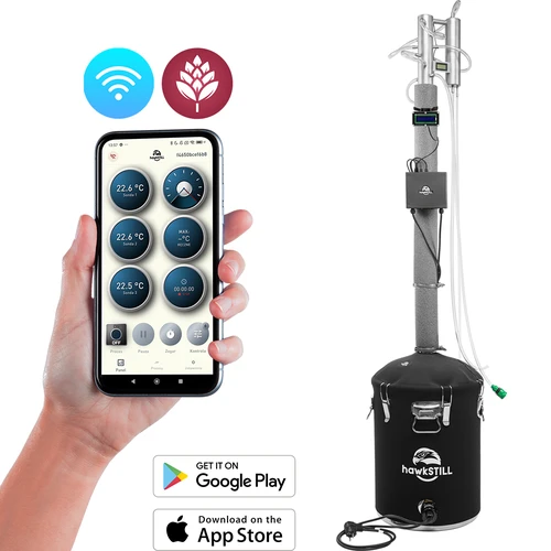 Conjunto de destilación hawkSTILL «Dedos fríos» 60 L + sistema Wi‑Fi IQ con pantalla LCD  - 1 