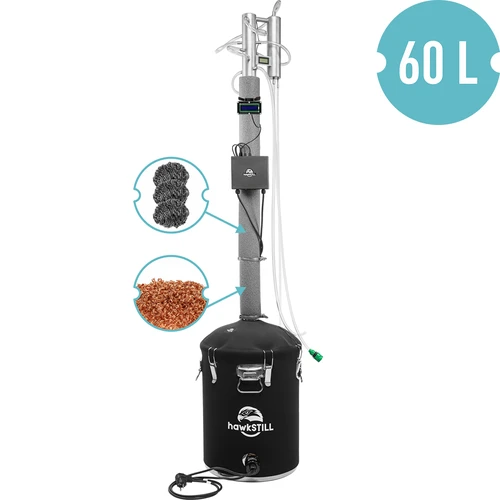 Conjunto de destilación hawkSTILL «Dedos fríos» 60 L + sistema Wi‑Fi IQ con pantalla LCD - 2