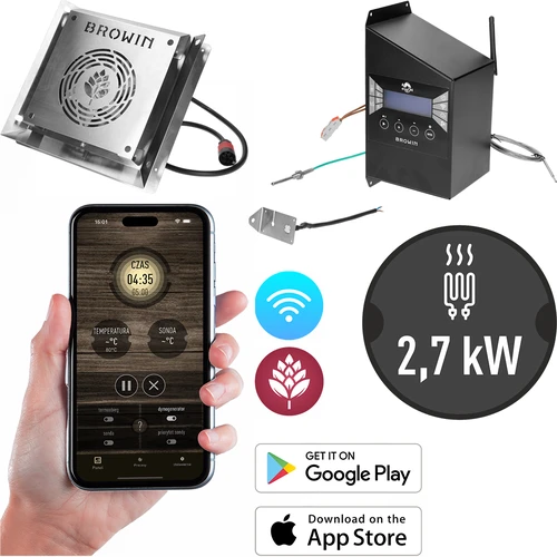 Conjunto de módulos con controlador Wi-Fi -dragON IQ 2,7 kW, para ahumadores de jardín  - 1 