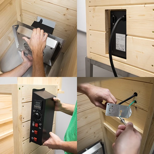 Conjunto de módulos con termostato digital- dragON 2,7 kW, para ahumadores de jardín - 5