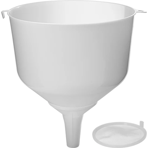 Conjunto - embudo de plástico fi25 con colador