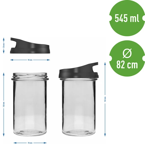 Contenedor de almacenamiento 545ml con tapa - 5