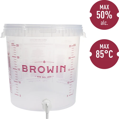 Contenedor de fermentación de 30L con tapa y grifo - 4