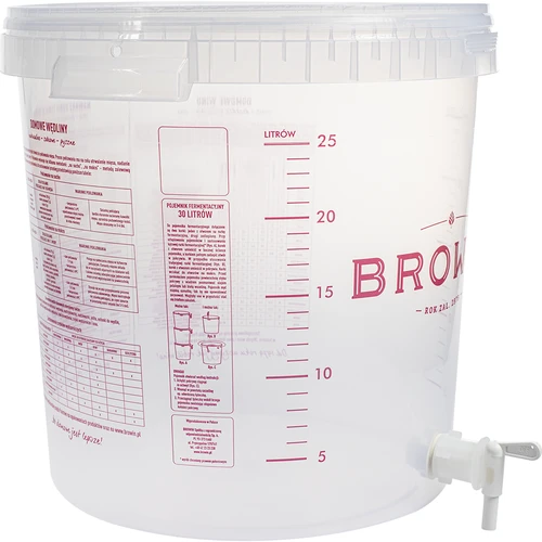 Contenedor de fermentación de 30L con tapa y grifo - 5