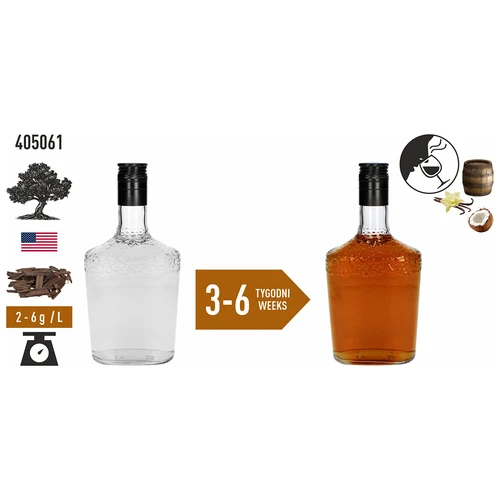 Copos de roble americano muy tostados 50 g - 6