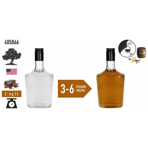 Copos de roble americano, muy tostados, de barriles de bourbon, 50 g - 6
