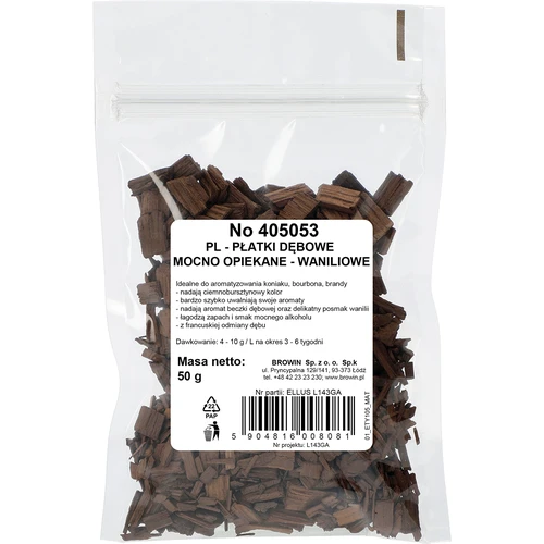 Copos de roble muy tostados con vainilla 50 g - 2