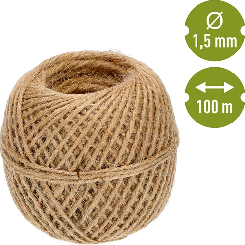 Cordel de yute 1,5 mm/100 m/100 g - 4