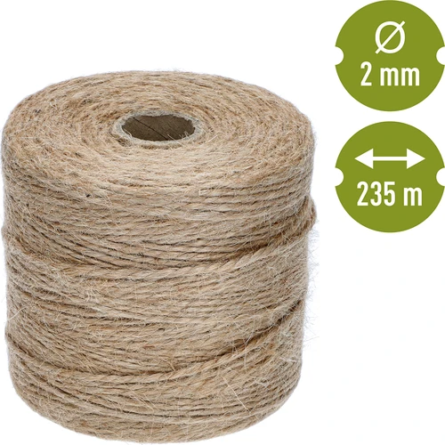 Cordel de yute 2 mm/235 m/500 g - 4