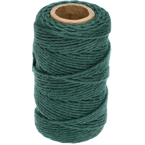 Cordón de algodón verde 2 mm/55 m/100 g  - 1 