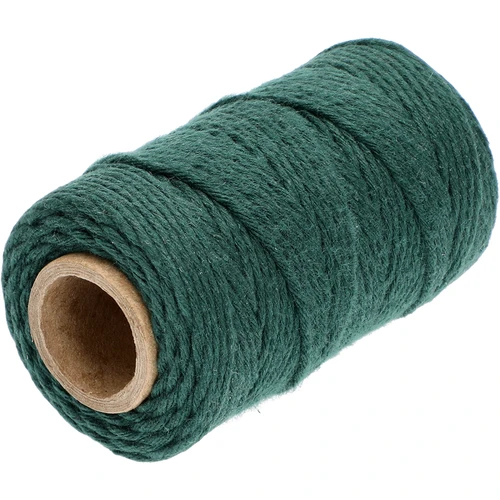 Cordón de algodón verde 2 mm/55 m/100 g - 2