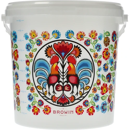 Cubo alimentario GWIOZDA - con tapa, 10 L - 2