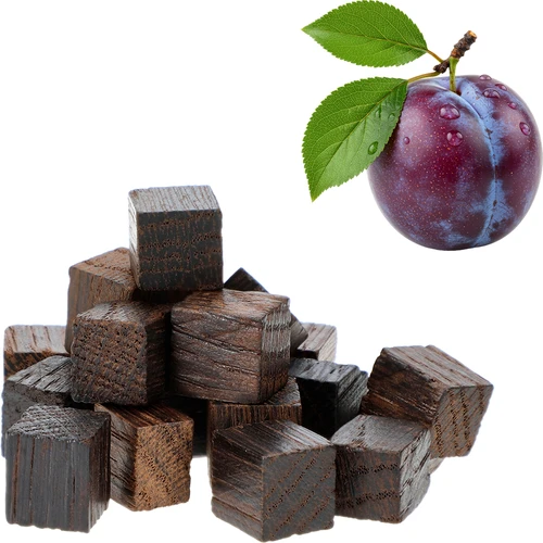 Cubos de roble francés, tostado intenso, aromatizados - Ciruela, 20 g - 3