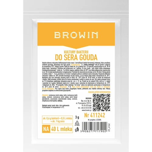Cultivos bacterianos para queso gouda  - 1 