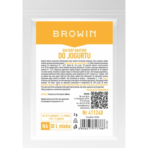 Cultivos bacterianos para yogur  - 1 