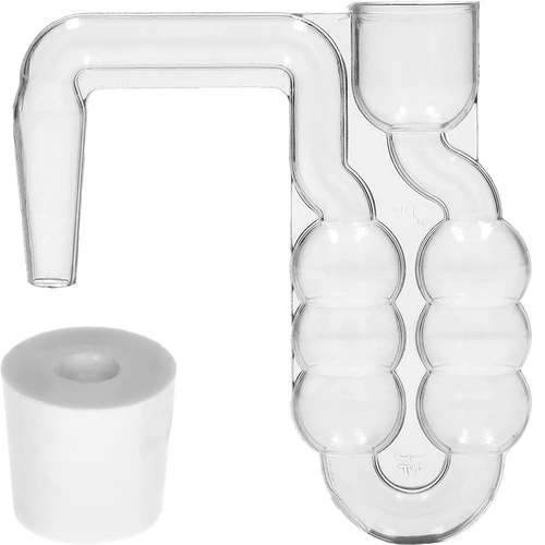 Dama 5 L con tapón de rosca, tapón y tubo de fermentación – pack de 4 uds. - 6