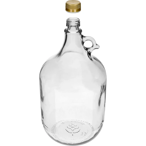 Dama 5 L con tapón de rosca, tapón y tubo de fermentación – pack de 4 uds. - 3