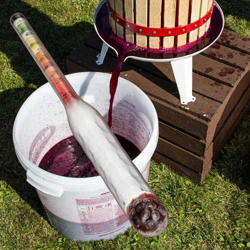 Densímetro irrompible con probeta, rango de medición: -5-35°Blg - 8