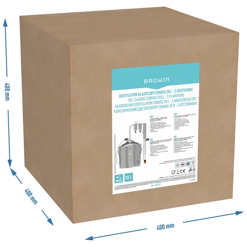 DESTILADOR CLÁSICO CONVEX 30L- 2 SEPARADORES - 10