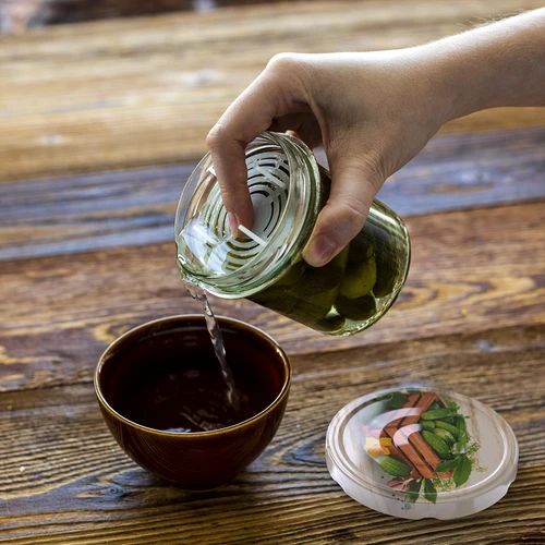 Docisk - sitko do przetworów, kiszonek i octu - do słoików fi 82-66 - 5