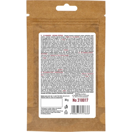 Domowa do kabanosów -mieszanka ziół i przypraw,30 g - 2