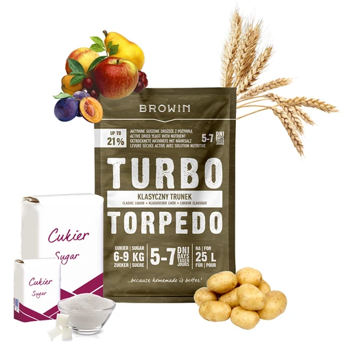 Drożdże gorzelnicze Turbo Torpedo 5-7 dni 21% 100g - 4