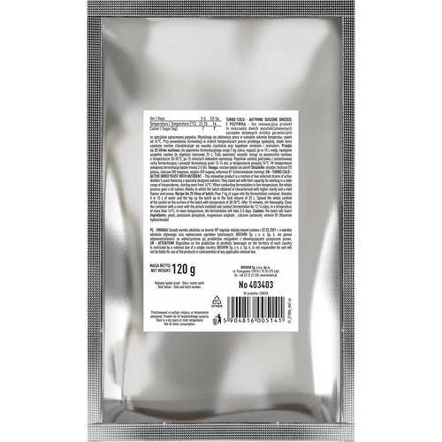Drożdże Turbo Cold 120 g - 2