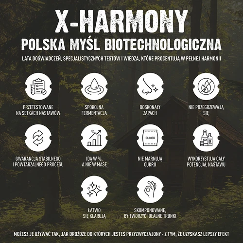 Drożdże Turbo X-Harmony 18%, 100 L, 360g - 8