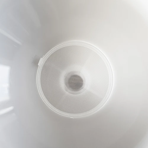 Embudo de plástico blanco de 25 cm de diámetro - 5