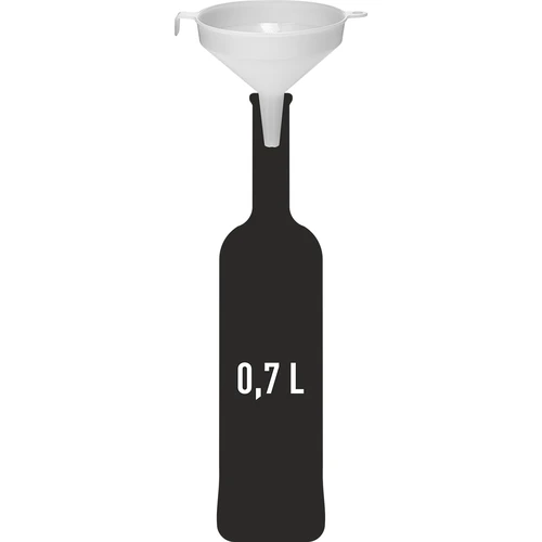 Embudo de plástico blanco fi 10 cm - 2