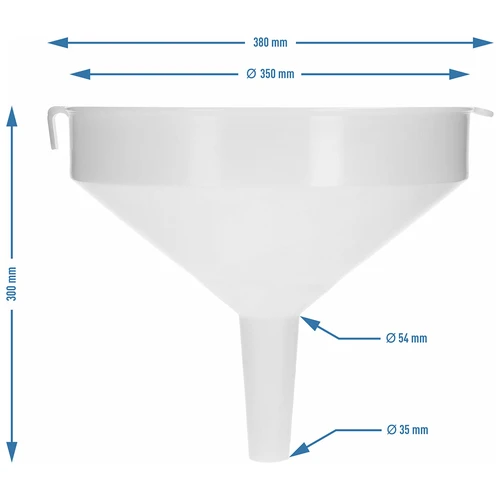 Embudo de plástico fi 35 cm - 5