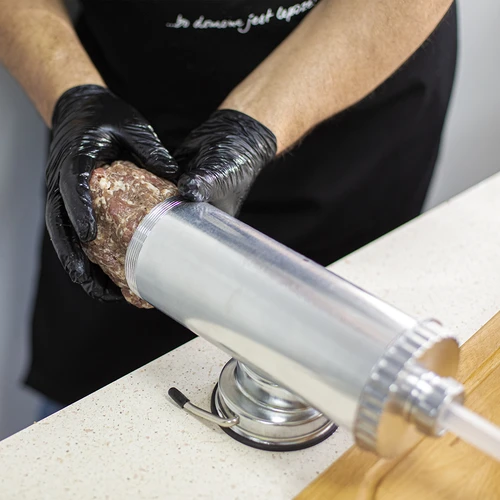 Embutidora horizontal 1,5 kg con pistón de silicona - 12