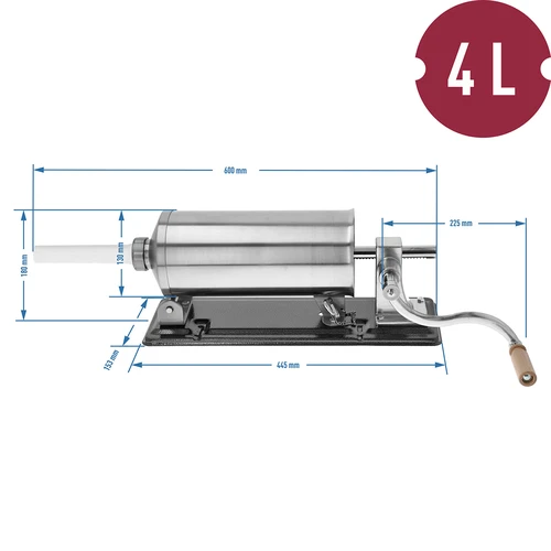 Embutidora horizontal 4 kg - 10