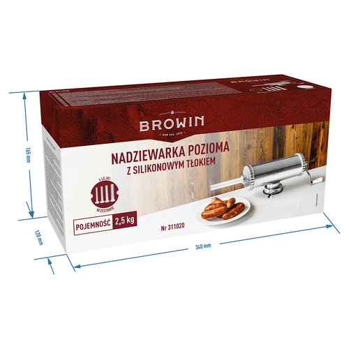 Embutidora horizontal de 2,5 kg con pistón de silicona - 11