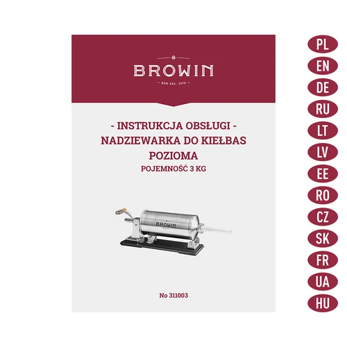 Embutidora horizontal de 3 kg - 10