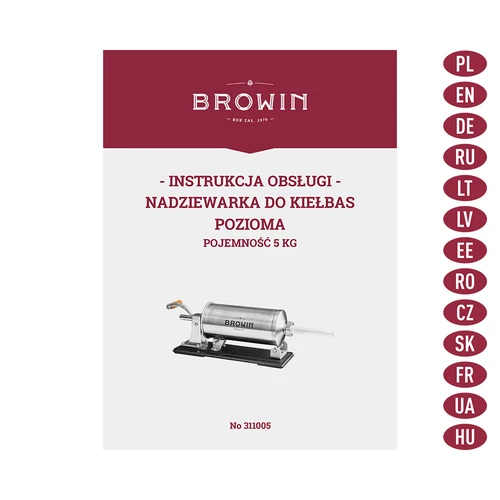 Embutidora horizontal de 5 kg - 9