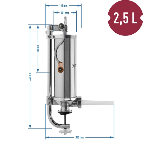 Embutidora vertical 2,5kg - 10