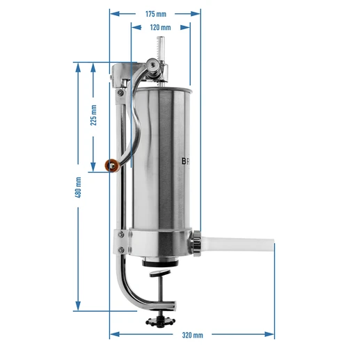 Embutidora vertical 3kg - 9