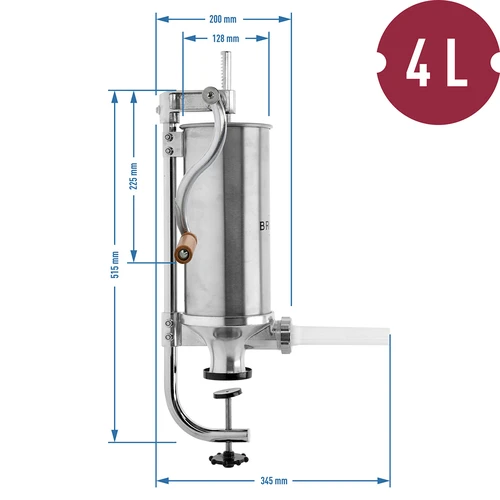 Embutidora vertical 4kg - 10