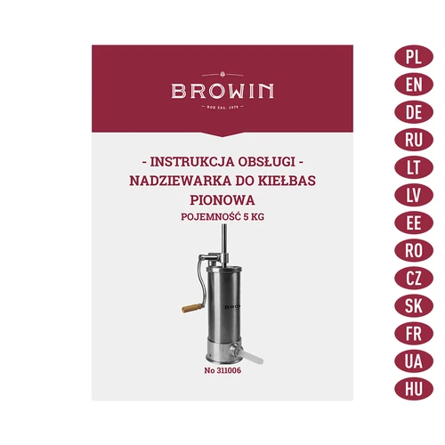Embutidora vertical 5 kg - 9