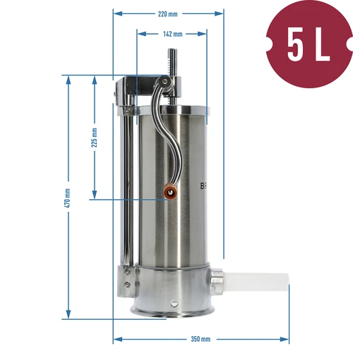 Embutidora vertical 5 kg - 10