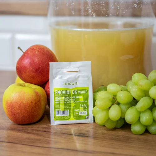 Enovini® OK WHITE - drożdże winiarskie obniżające kwasowość 7 g - 8