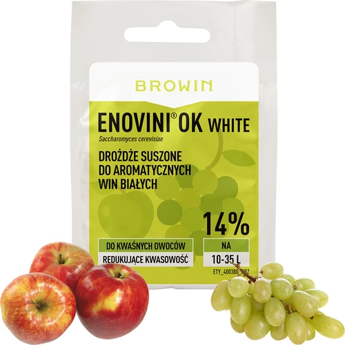 Enovini® OK WHITE - drożdże winiarskie obniżające kwasowość 7 g - 4