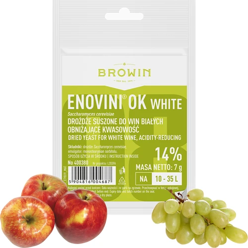 Enovini OK WHITE levadura que reduce la acidez - 3