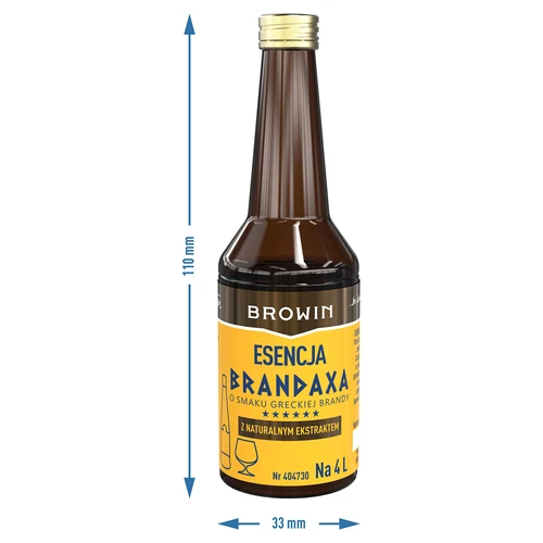 Esencia Brandaxa con sabor a brandy griego, 40 ml - 7