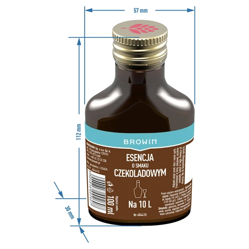 Esencia con sabor a chocolate para 10 L - 100 ml - 5