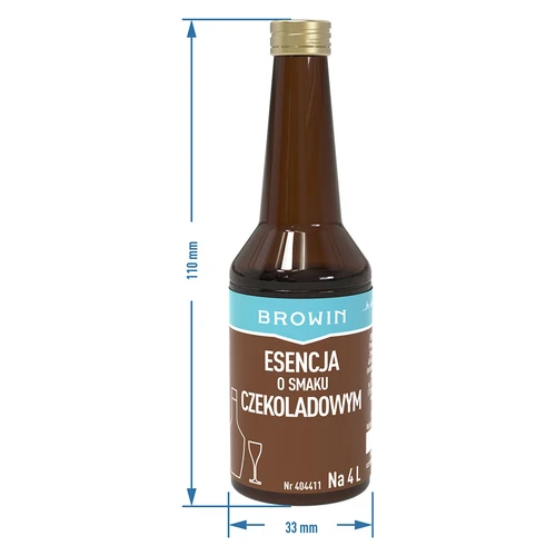Esencia con sabor a chocolate para 4 L - 40 ml - 8